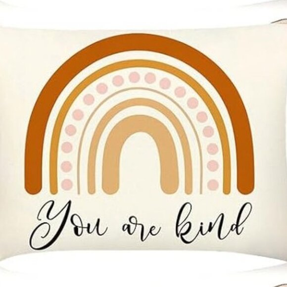 Buy One Get One Free, Boho Rainbow Cosmetic Bag Inspiration Canvas Makeup Bag - Picture 1 of 3